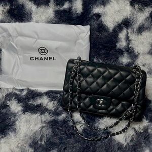 Chanel Classic Black Quilted Shoulder Bag